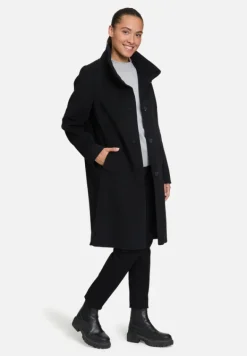 Betty Barclay Mäntel*Wollmantel mit Kragen Schwarz